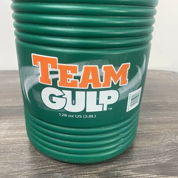 7-Eleven 7-11 Team Big Gulp 128oz Extra Large Thermoserv Big Green Orange Coach - Picture 2 of 10